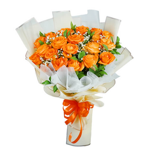 20 Orange Roses Bouquet-Dream