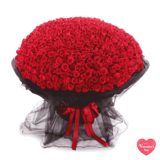 365 Luxury Red Roses Stalks Every Day with You - Buket Bunga Mawar