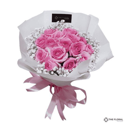 Sweet Bouquet Of Pink Roses - Pink Lushing Blush