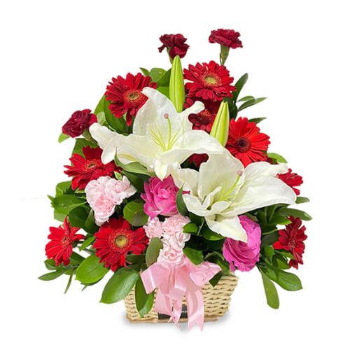 Keranjang Bunga Mixed Flowers - Always Here With You